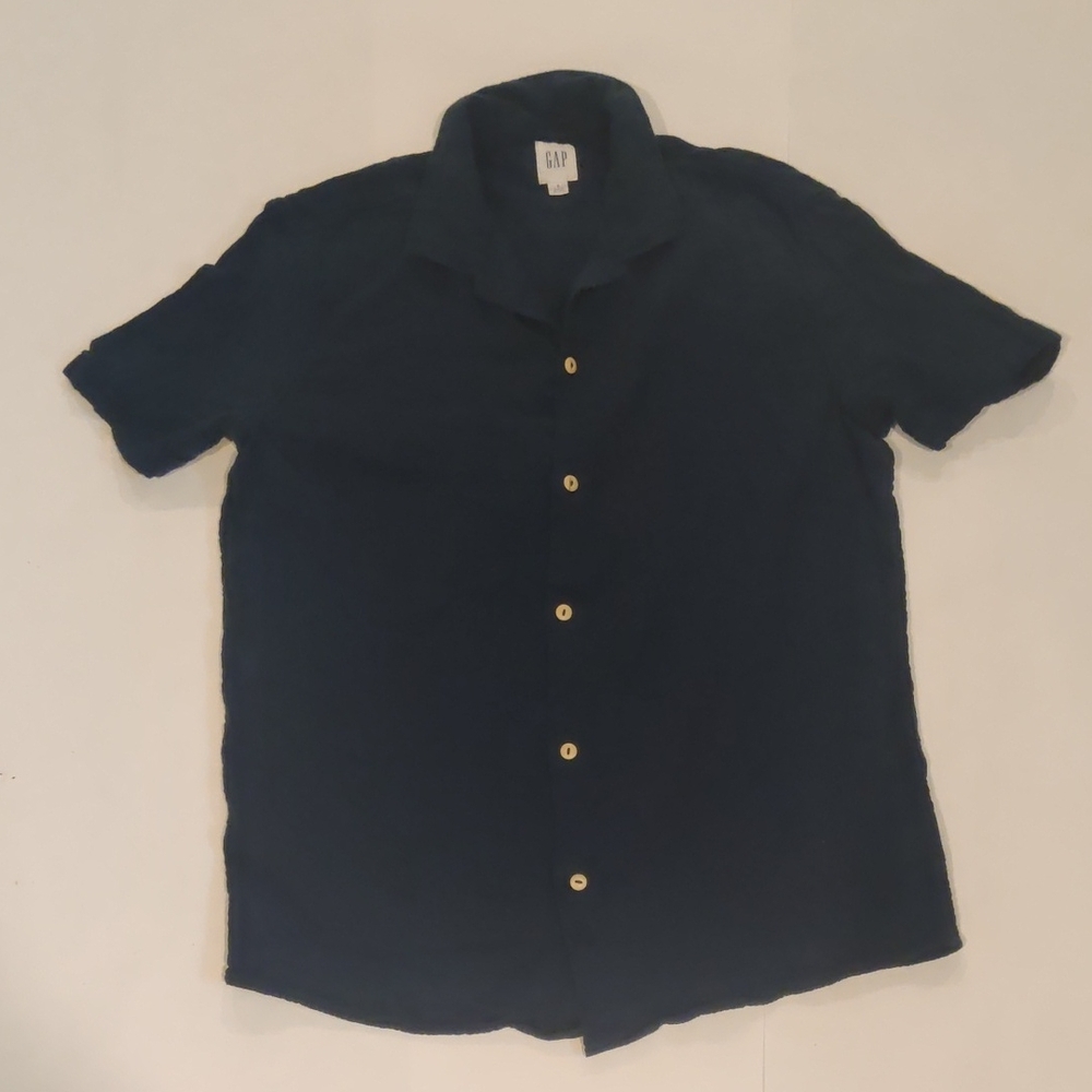 GAP Men's Dark Blue Casual Button Down Shirt